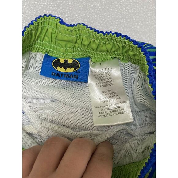 DC Comics Batman Boys Swim Trunks Swimsuit Size 4 - Picture 3 of 6